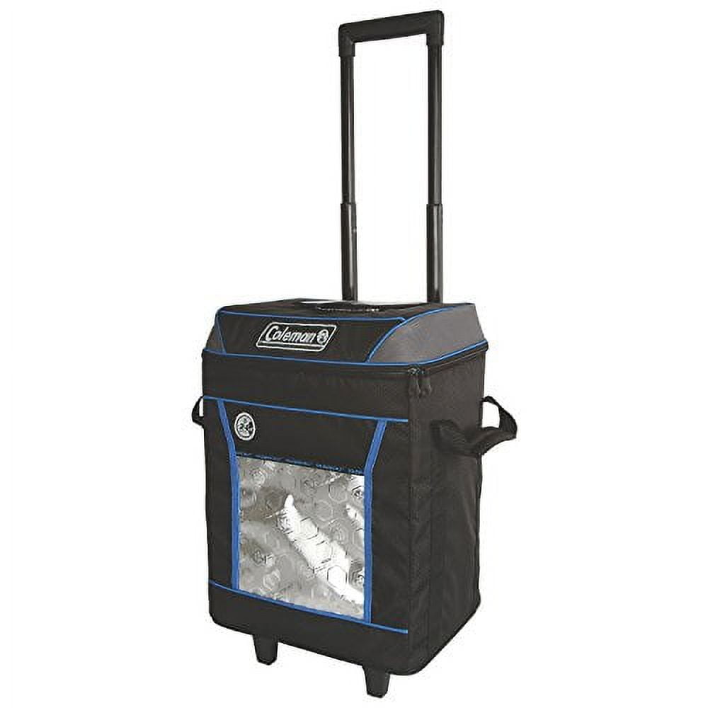 Coleman Company 24 Hour 42-Can Wheeled Cooler, Black/Blue - Walmart.com