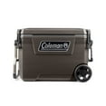 thumbnail image 1 of Coleman Convoy Series 65-Quart Hard Cooler with Wheels, up to 48 Cans, Brown Walnut Color, 1 of 7