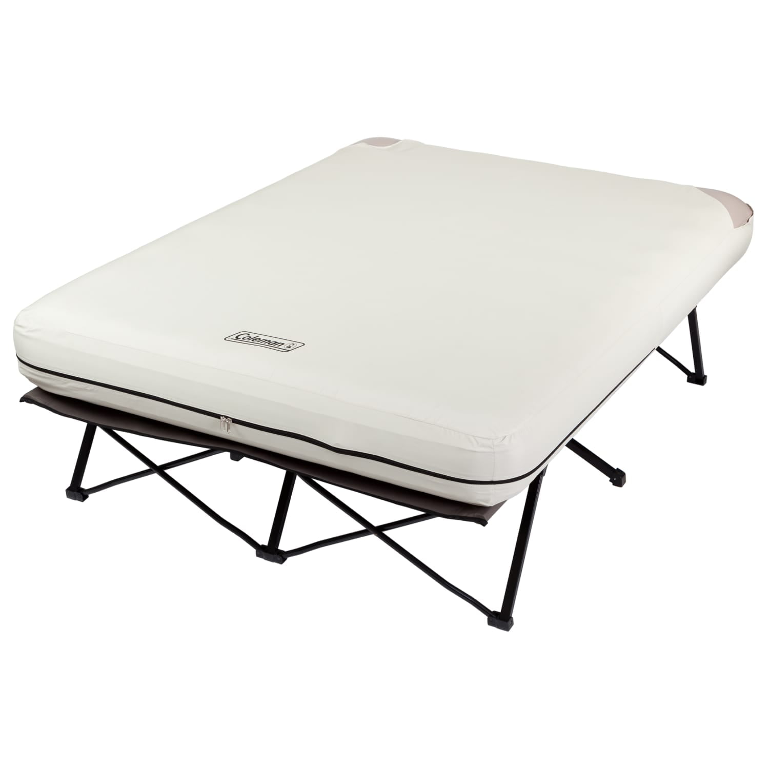 Coleman Camping Cot & Air Mattress Combo with Battery Pump & Side