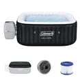 thumbnail image 1 of Coleman Hawaii 4-6 Person AirJet Inflatable Hot Tub with EnergySense Cover, Black, 71"x28", 1 of 12