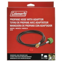 Coleman High-Pressure Propane Gas Hose and Adapter, 5' long , 1 Count