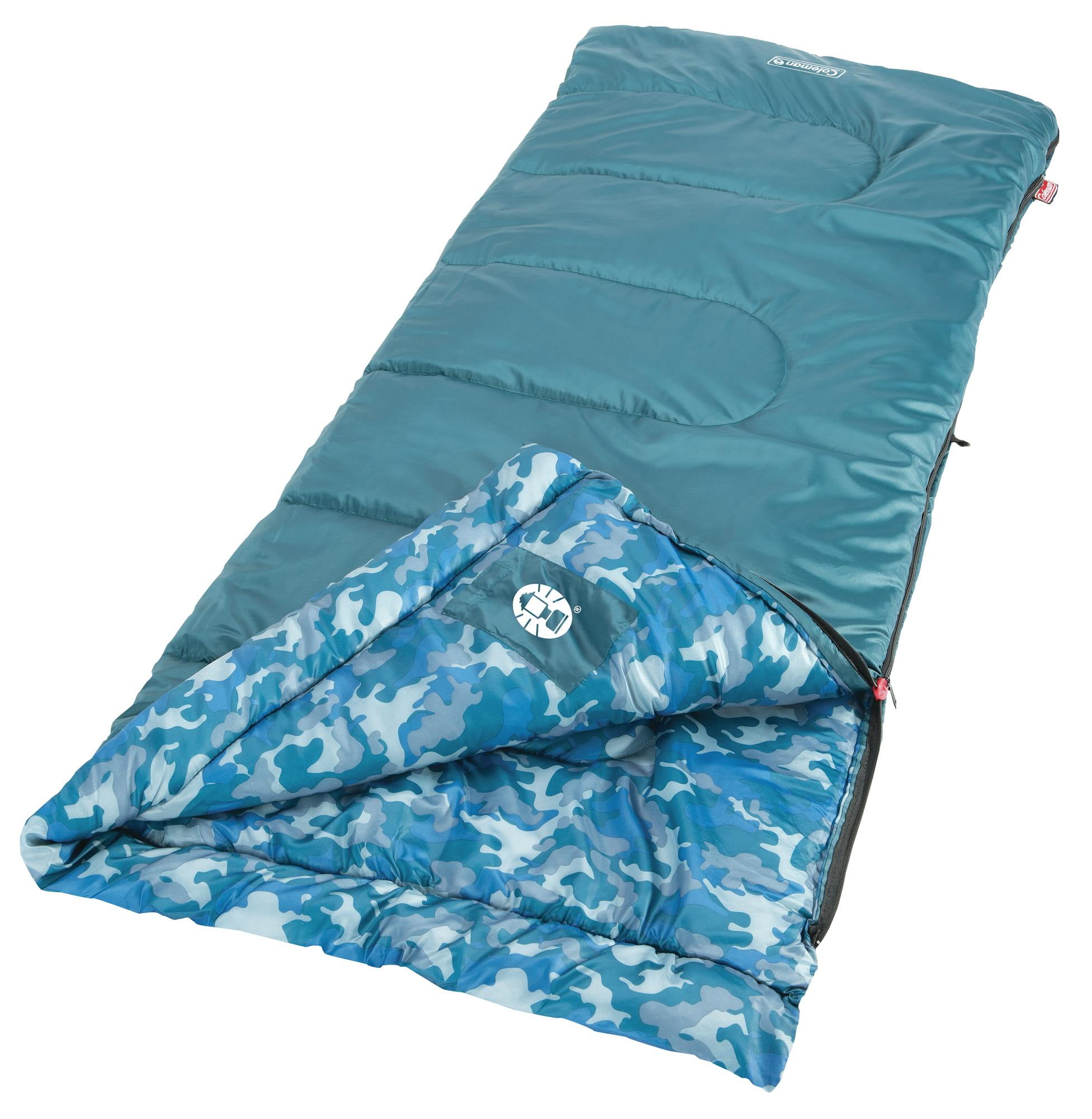 Coleman Kids Camo™ 45°F Youth Sleeping Bag, Blue Camo
