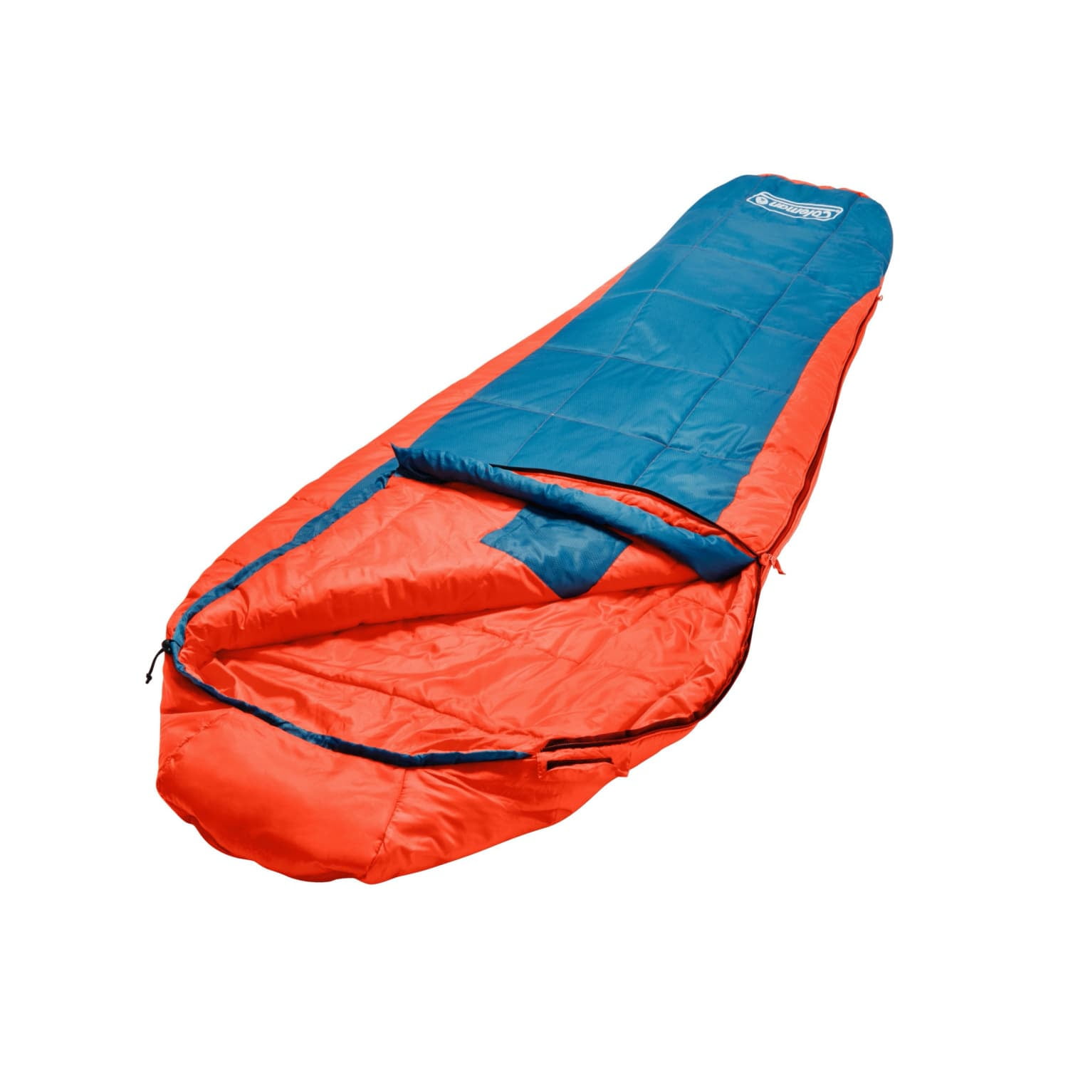 Coleman Kompact 25-Degree Mummy Adult Sleeping Bag, Tiger Lily, 32