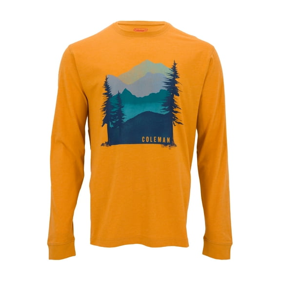 Coleman Long Sleeve Graphic Tee for Men (Aspen Heather, XL)