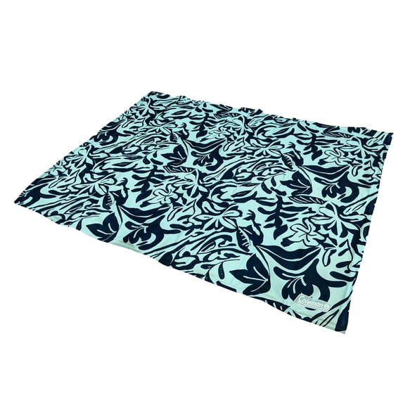 Coleman Medium Navy Botanical Pattern Reversible Cooling Mat – 24” x 30”