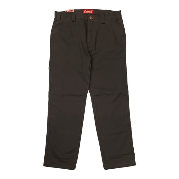 Coleman Men's Bonded Fleece Lined Tear Resistant Comfort Stretch Utility Pant (Phantom, 38x30)
