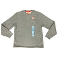 thumbnail image 1 of Coleman Men's Bonded Waffle Sherpa Lined Stain Resistant Henley (Shale Heather, M), 1 of 2