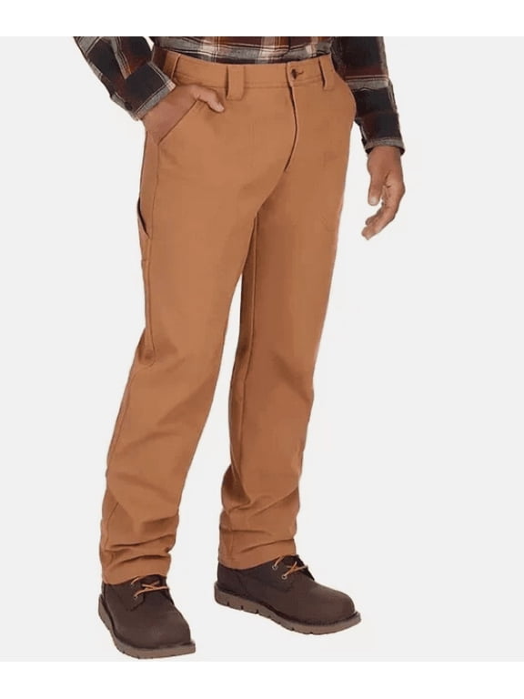 Men's Fleece Lined Pant Size 40 x 30 Toffee