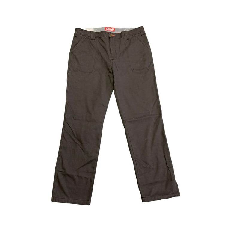 Coleman Men's Fleece Lined Tear Resistant Durable Stretch Tough Wear Pant  (Phantom, 38x34)