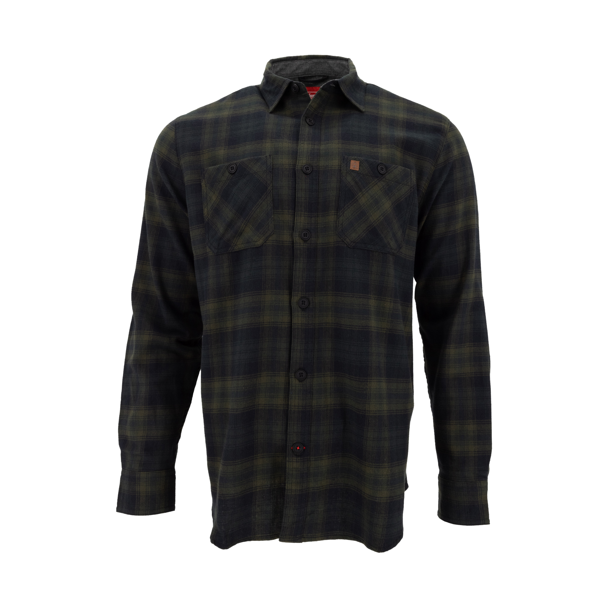 Camicia Uomo Cromoncent In Flanella A Quadri, Manica Lunga, Colore Beato Nero, Taglia XL