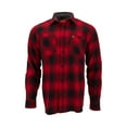 thumbnail image 1 of Coleman Men's Long-Sleeve Flannel Shirt Midweight Western Plaid Button-Down (Red/Black, Medium), 1 of 3