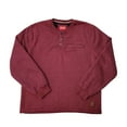 thumbnail image 1 of Coleman Men's Long Sleeve Sherpa Lined Secure Chest Pocket Crew Sweatshirt (Port Heather, XL), 1 of 3