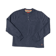thumbnail image 1 of Coleman Men's Warm Sherpa Lined Secure Chest Pocket Henley Sweatshirt (Indigo Heather, XL), 1 of 2