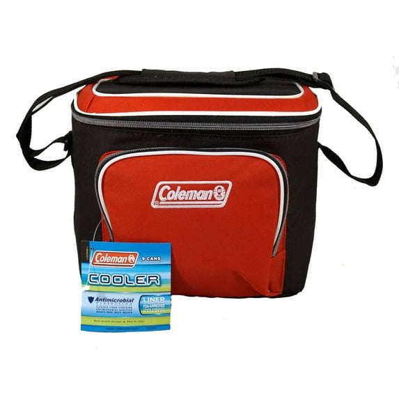 Coleman Multi-Pocket 9 Can Lunch Cooler - Red