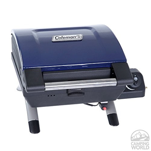 Coleman NXT Voyager 1-Burner Blue Propane Table Top Grill with 10-ft Quick Connect Hose