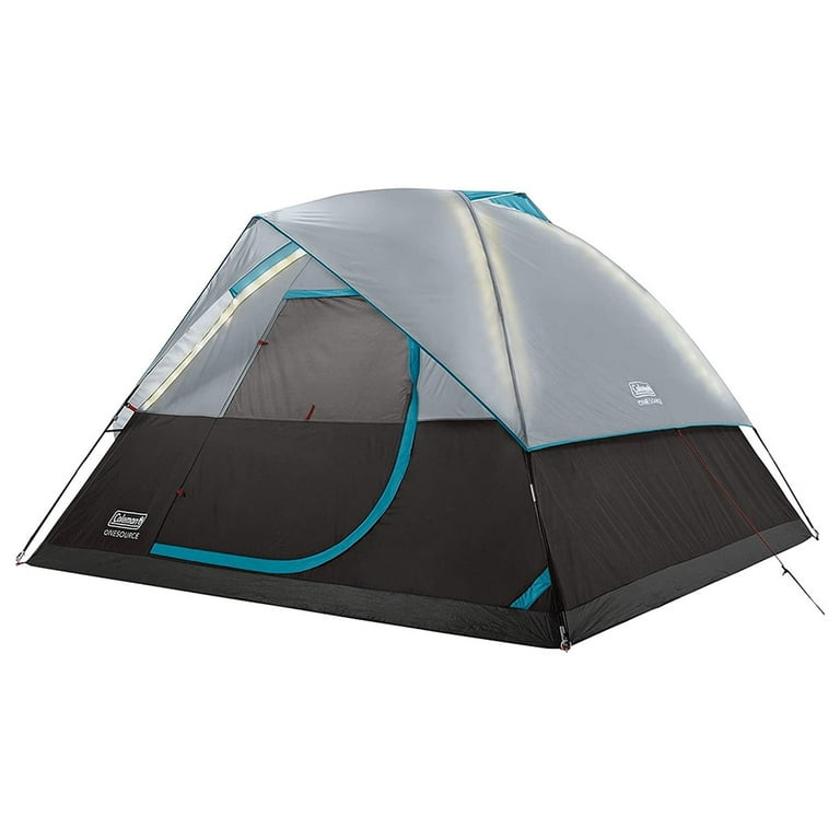 Coleman OneSource 6 Person Camping Dome Tent with Airflow LED Lighting