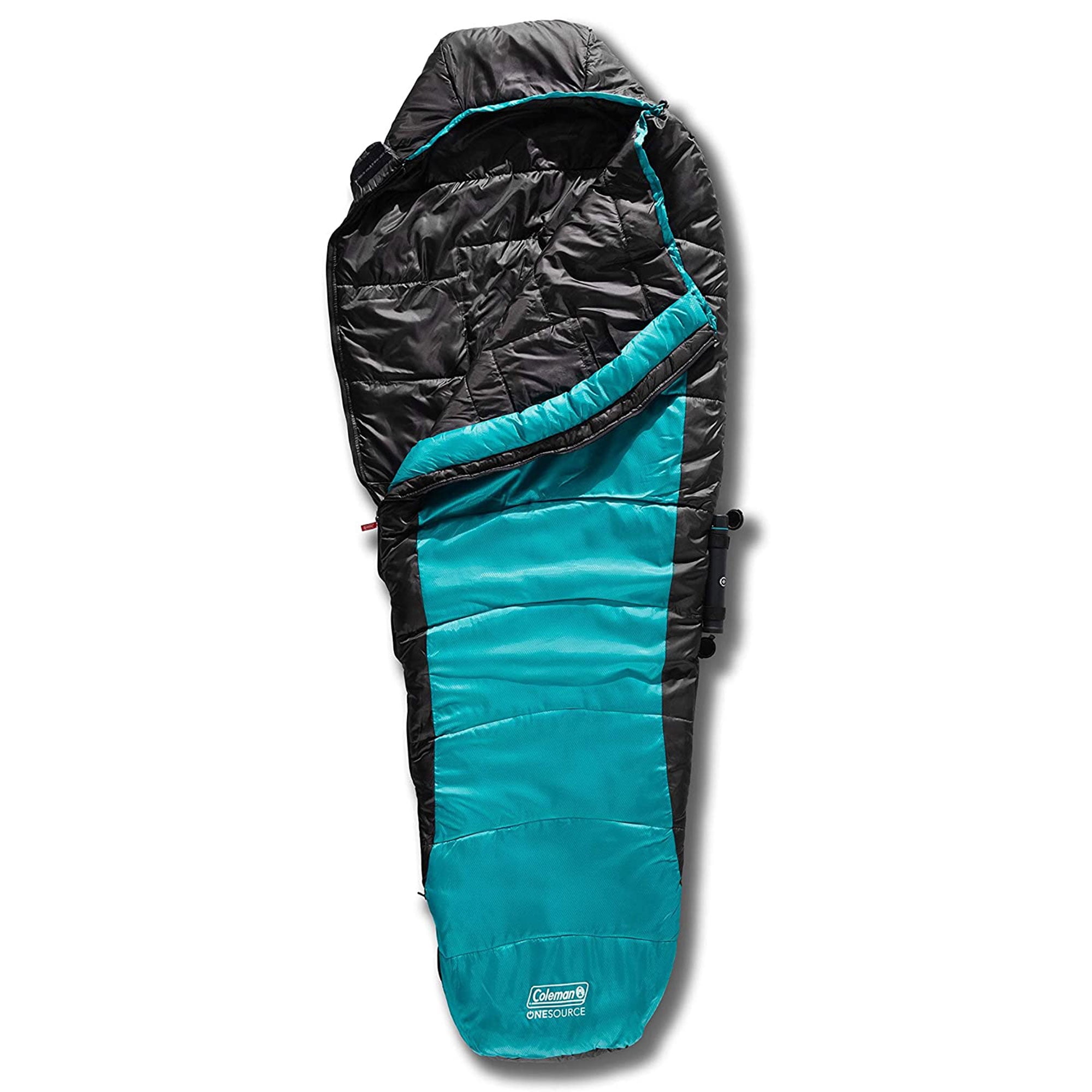 Coleman OneSource Rechargeable Adjustable Heated Sleeping Bag, Teal -  Walmart.com