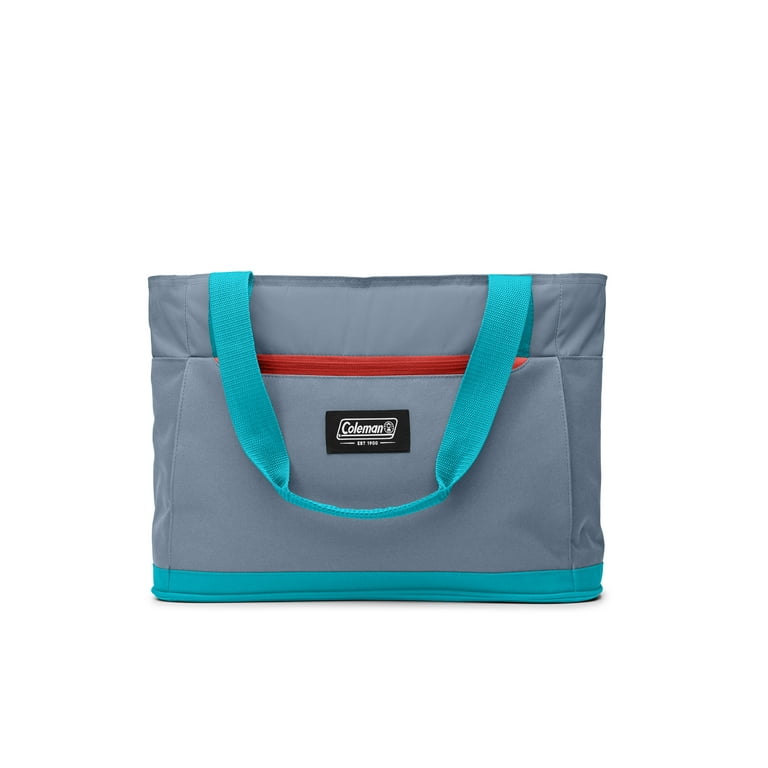 Coleman Outlander 28-cans Soft Cooler Tote, Blue Aqua Multi