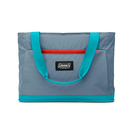 Coleman Outlander 28-cans Soft Cooler Tote, Blue Aqua Multi