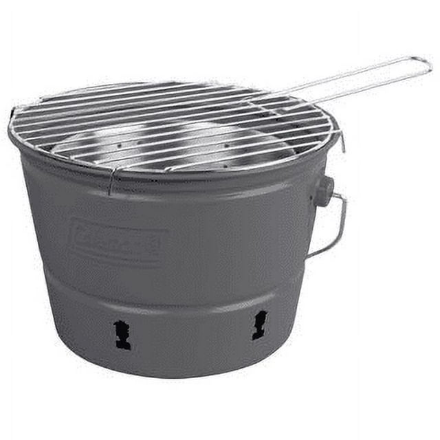 Coleman Party Pail Charcoal Grill, Black