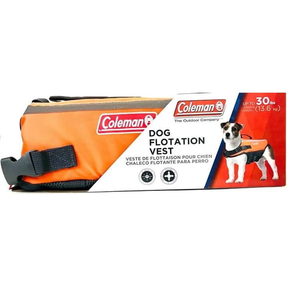 Coleman Pet Flotation Device for Small Dogs up to 30 lbs Handle High Visibility