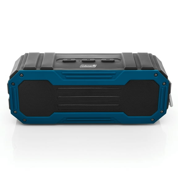 Coleman CBT50-BL Aktiv Sounds CBT50 Dual-5-Watt Waterproof Bluetooth Rechargeable Speaker with Carabiner Clip (Blue)