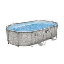 Coleman Power Steel 16 ft. x 10 ft. x 42 in. Oval Metal Frame Above Ground Pool Set
