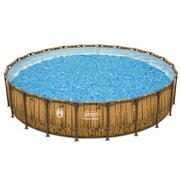 Coleman Power Steel 22' x 52" Round Metal Frame Above Ground Pool Set