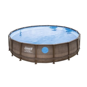 Coleman 18' x 48" Power Steel Swim Vista Series II Swimming Pool Set