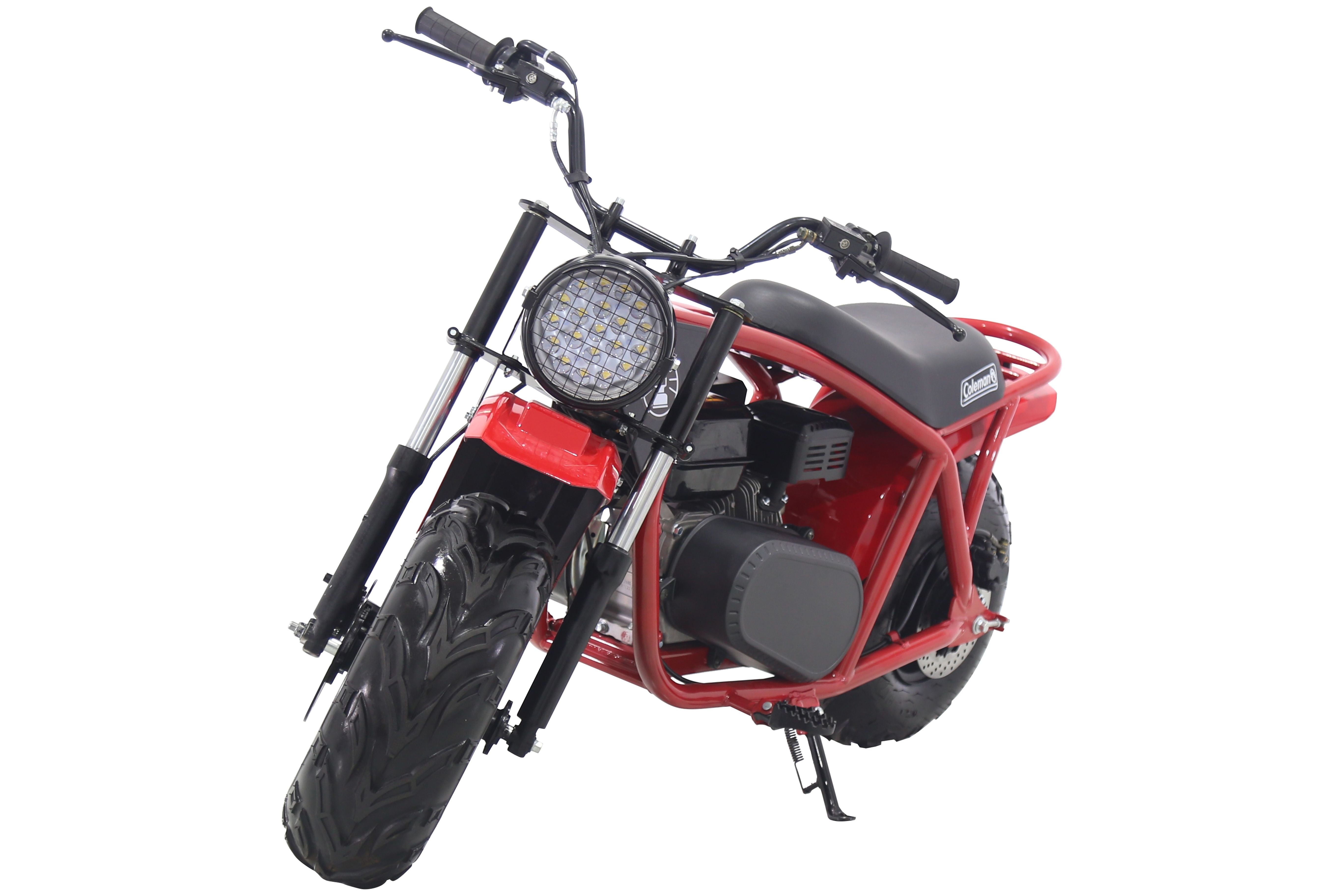 Coleman Powersports B200 196cc Gas Powered Mini Moto Bike Black with Front End Suspension and Headlight Walmart