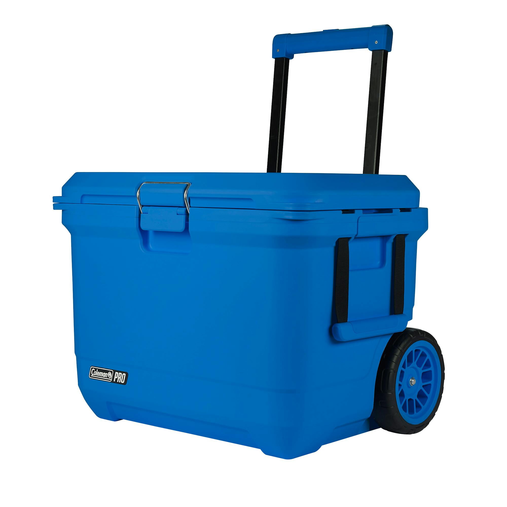 (取寄) コールマン プロ 55-クォート ホイールド ハード クーラー Coleman Pro 55-Quart Wheeled Hard Cooler Blue Sky Coleman® Pro 55-Quart Wheeled Hard Cooler - Walmart.com