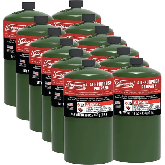 Coleman Propane Cylinders - 16 Oz (12 Pack)