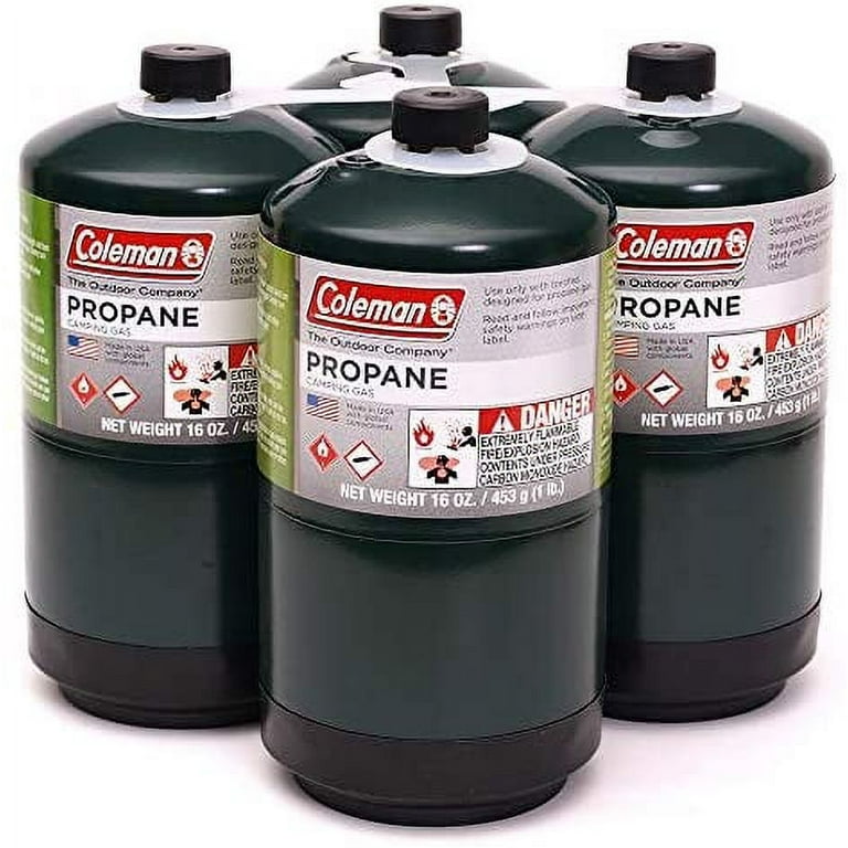 Coleman Propane Fuel 16 oz Propane Camping Cylinde 4 Pack