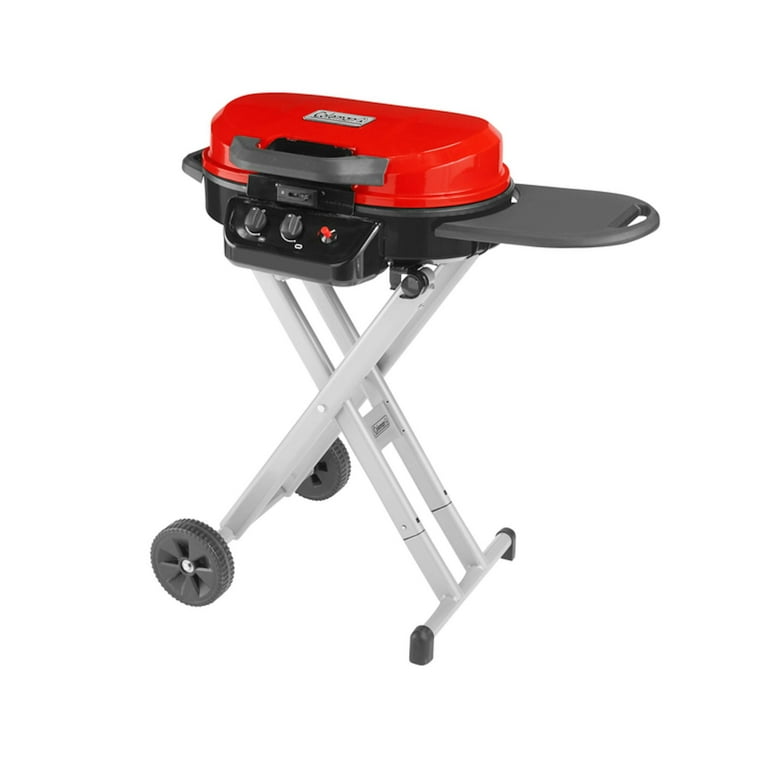 Coleman RoadTrip 225 Portable Stand Up Propane Grill, Red Coleman RoadTrip 225 Portable Stand Up Propane Grill, Red