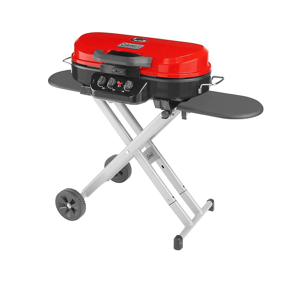 Coleman RoadTrip 285 Standup Propane Gas Grill, Red