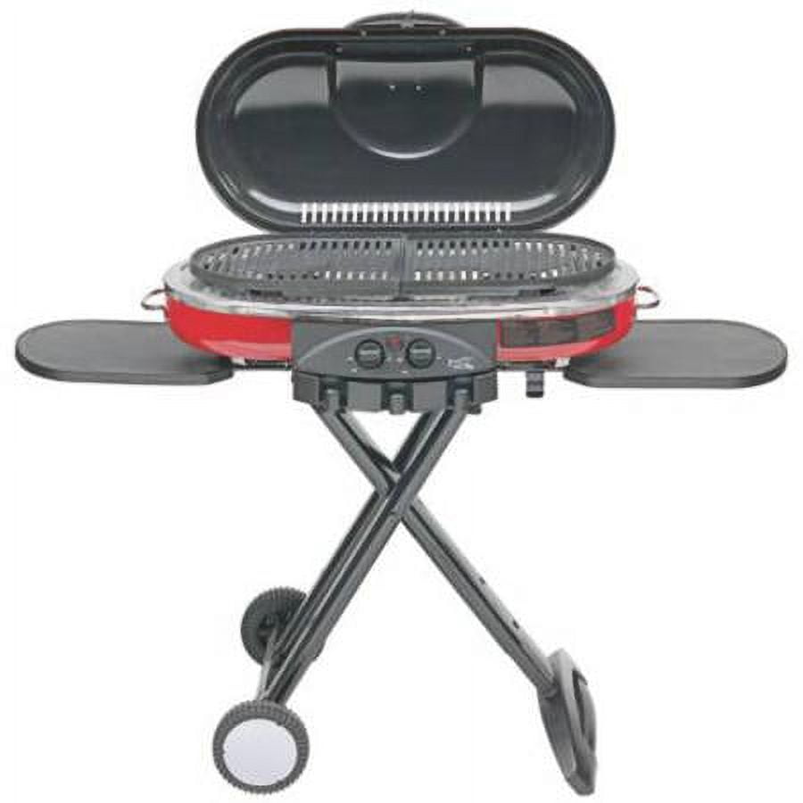 Coleman RoadTrip LXE Portable Stand Up Propane Grill, Red