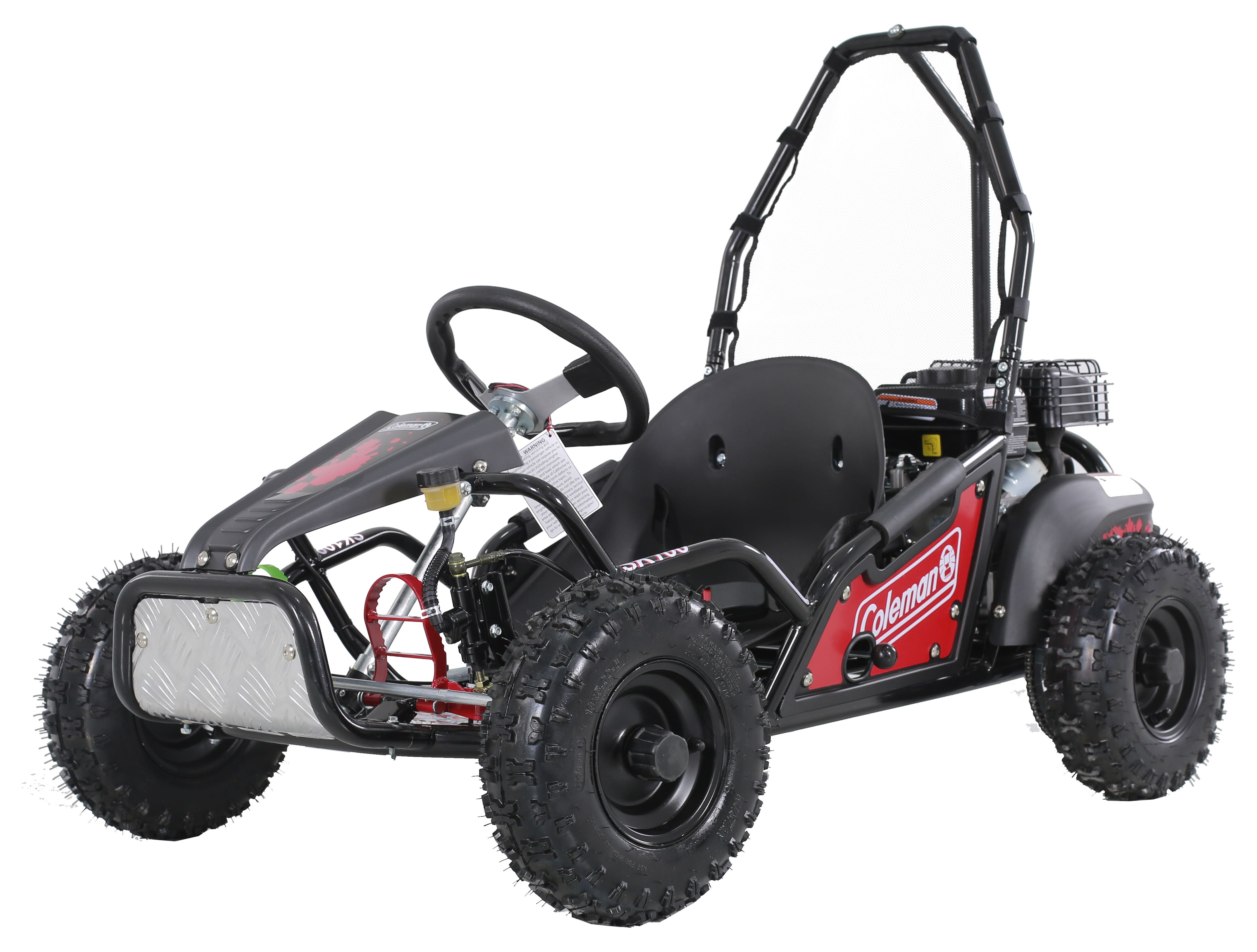 Coleman SK100 Gas Powered 98cc Red Power Ride-On Go Cart - image 1 of 9