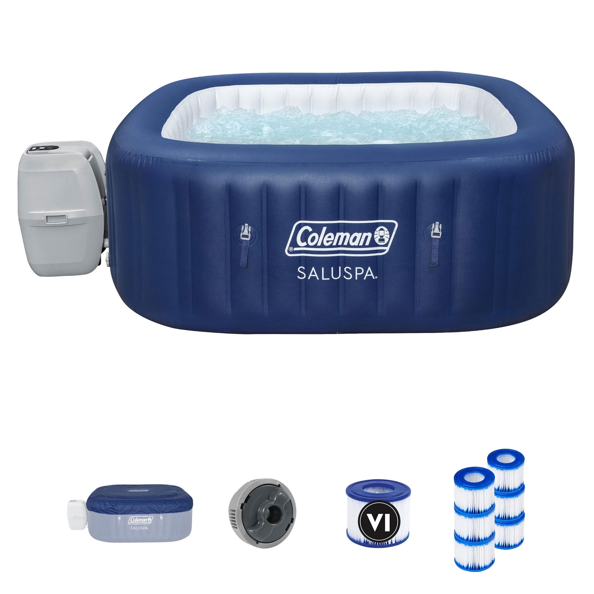 Coleman SaluSpa Inflatable Hot Tub with Type VI Cartridges, 3 Packs