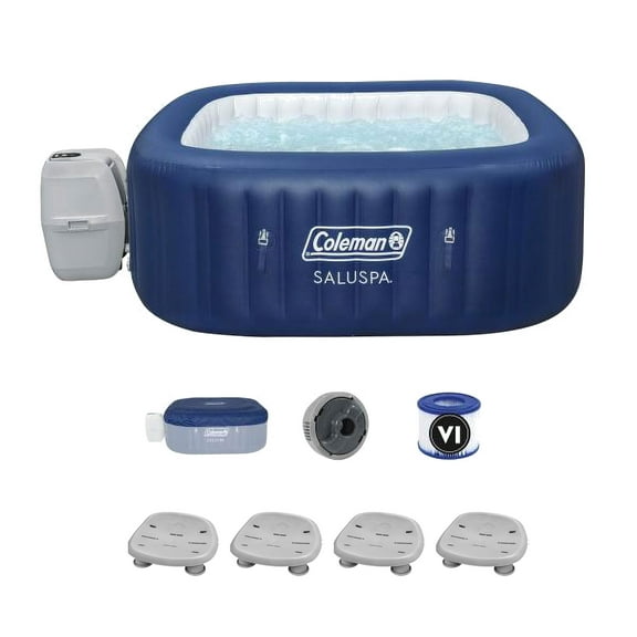 Coleman SaluSpa Atlantis AirJet Hot Tub w/ 4 SaluSpa Seat w/ Pump # P09144