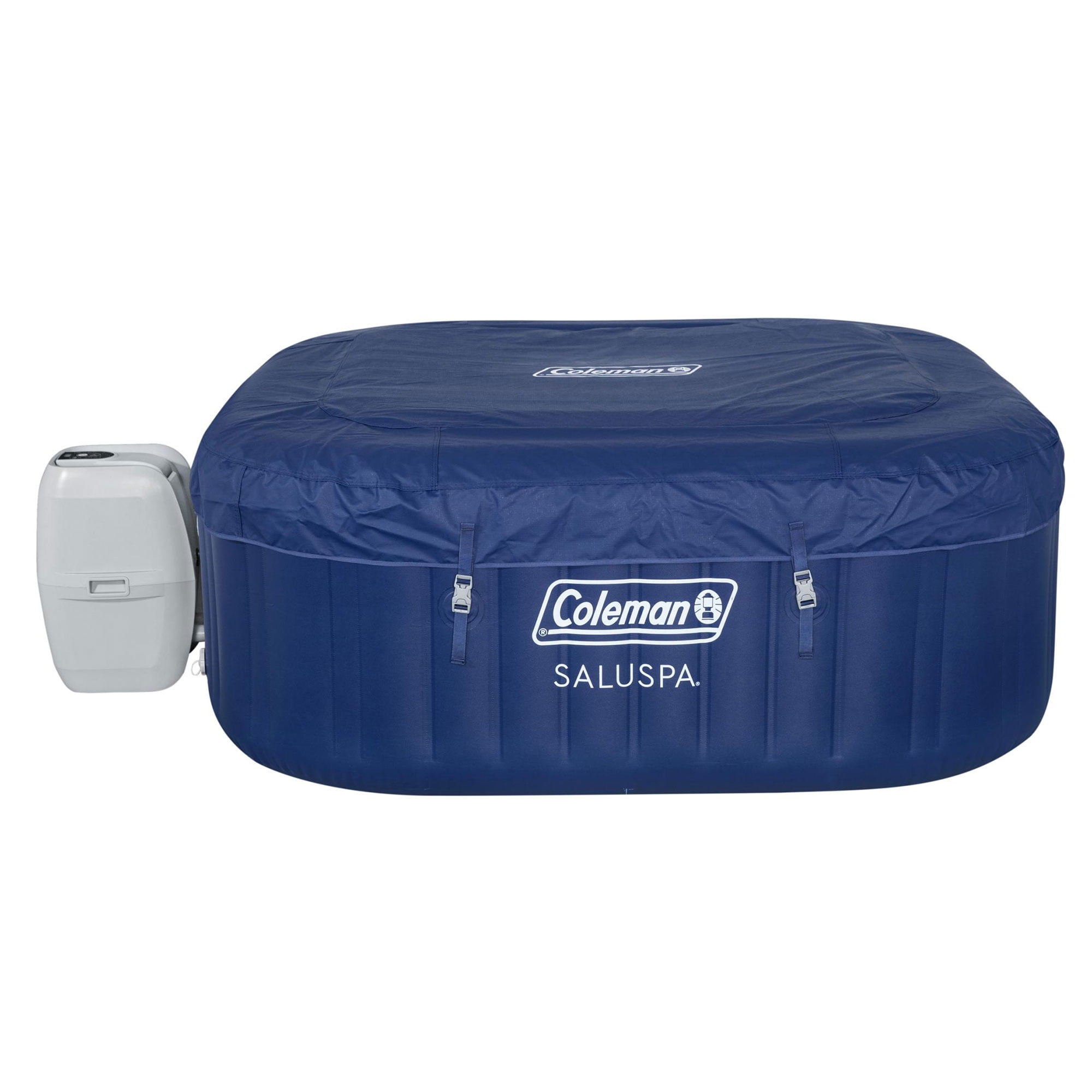 Coleman SaluSpa Inflatable Hot Tub w/Intex PureSpa Attachable Holder & Tray