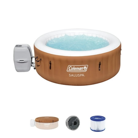 Coleman SaluSpa Ponderosa AirJet Inflatable Hot Tub with120 Jets, Orange