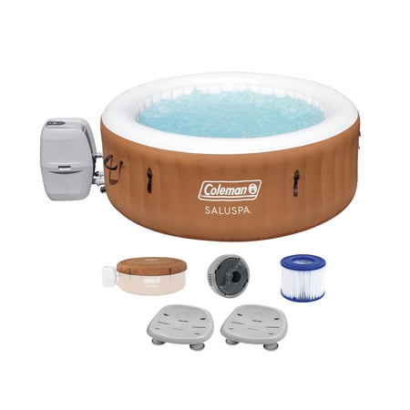 Coleman SaluSpa Ponderosa Hot Tub + Bestway SaluSpa Seat with Pump #P08411