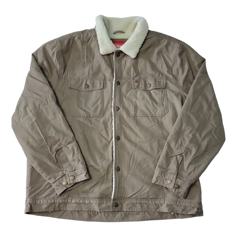 Coleman Sherpa Lined Extra Warm Durable Tear Resistant Twill Shell