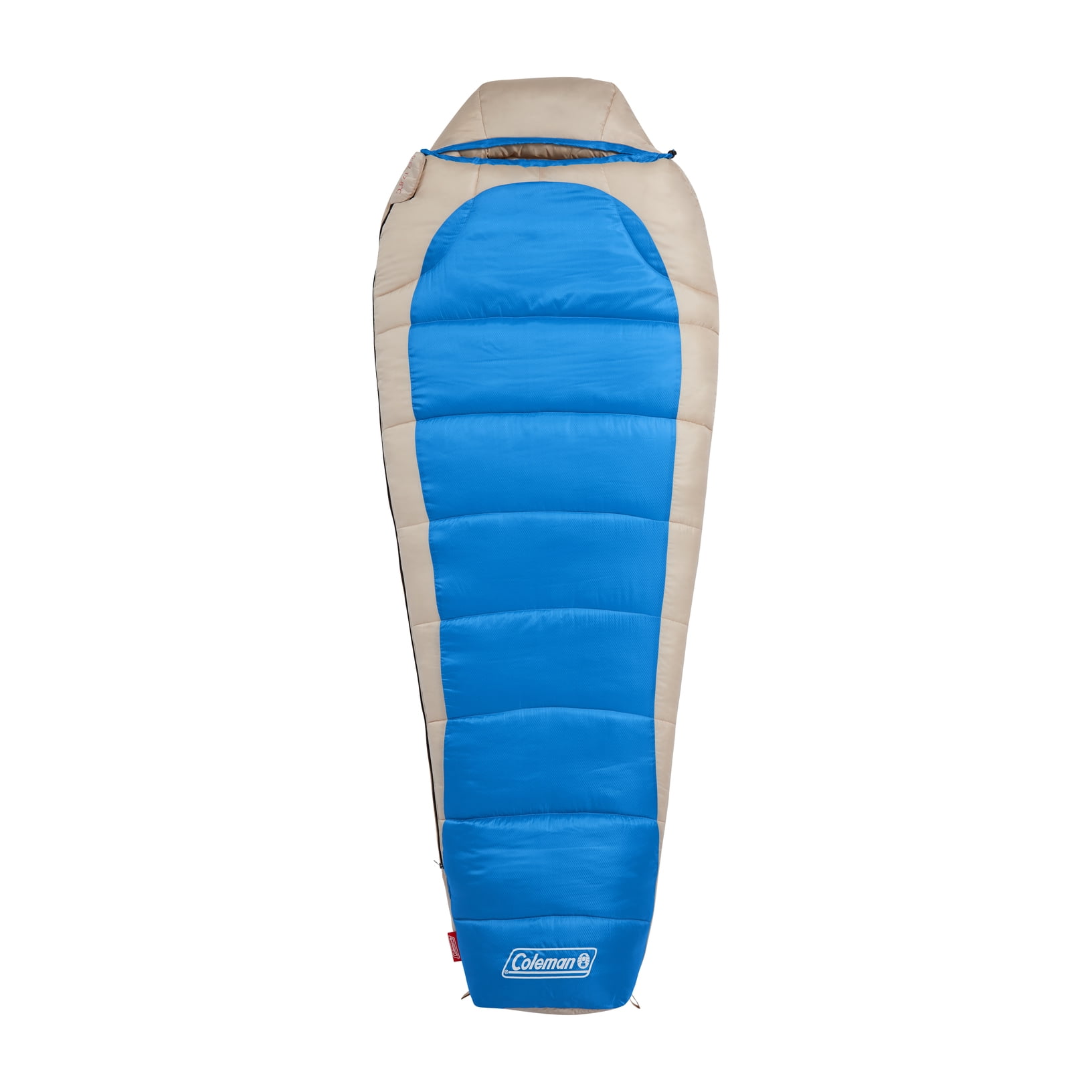 Coleman Big Bay Big  Tall Contour Sleeping Bag 20F Synthetic  Hike  Camp