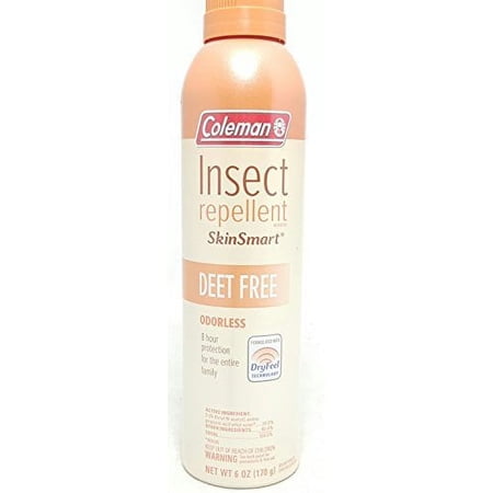 Coleman SkinSmart DEET Free Insect Repellent Spray, 6 oz Per Can (2 Cans)