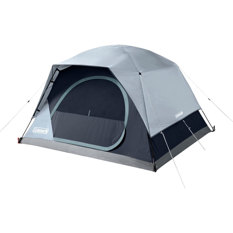 Coleman, Camping Tent, Skydome 4-Person with LED Lighting, 8x7 ft