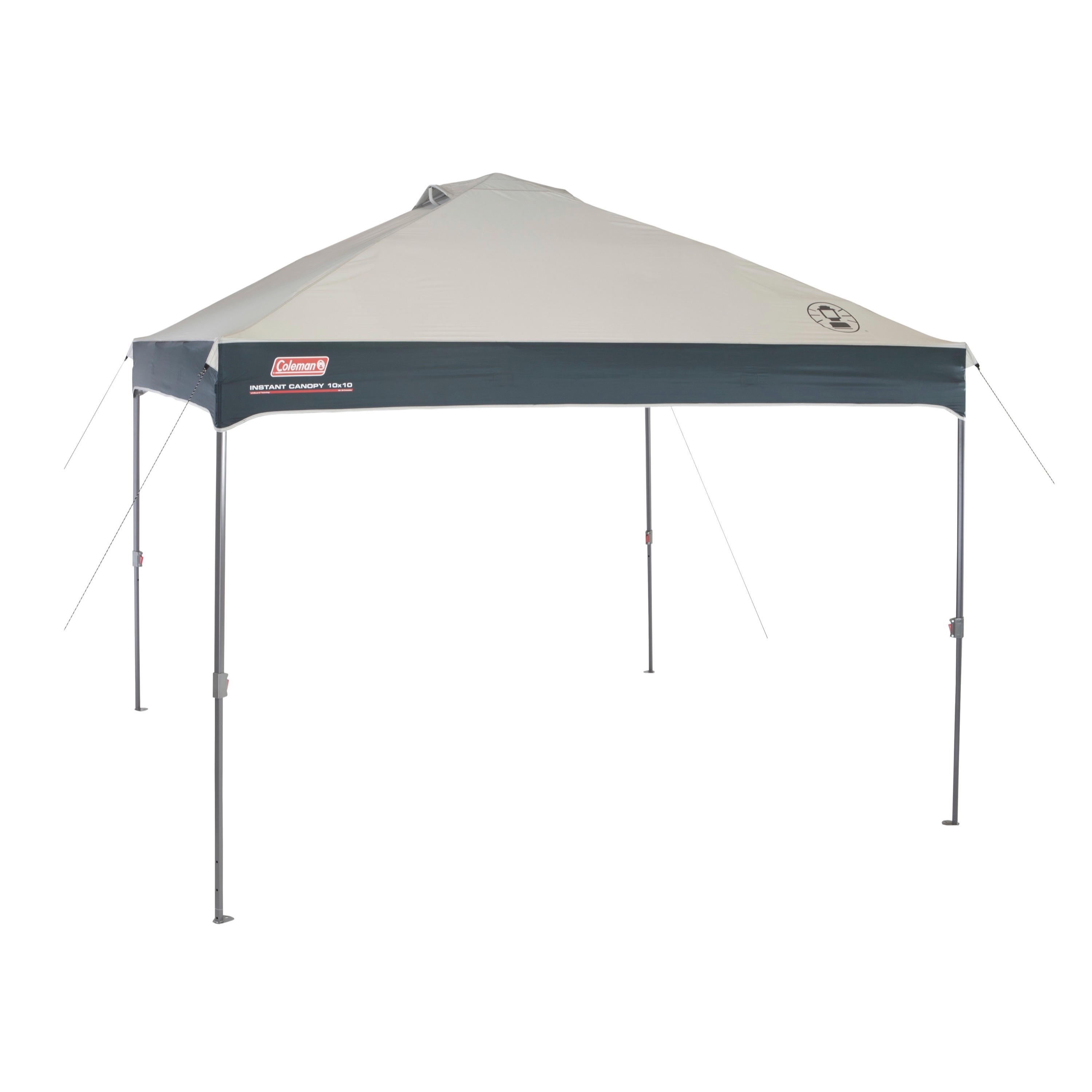 Coleman Straight Leg Instant Outdoor Canopy Shelter, 10 x 10, Tan & Black - image 1 of 10
