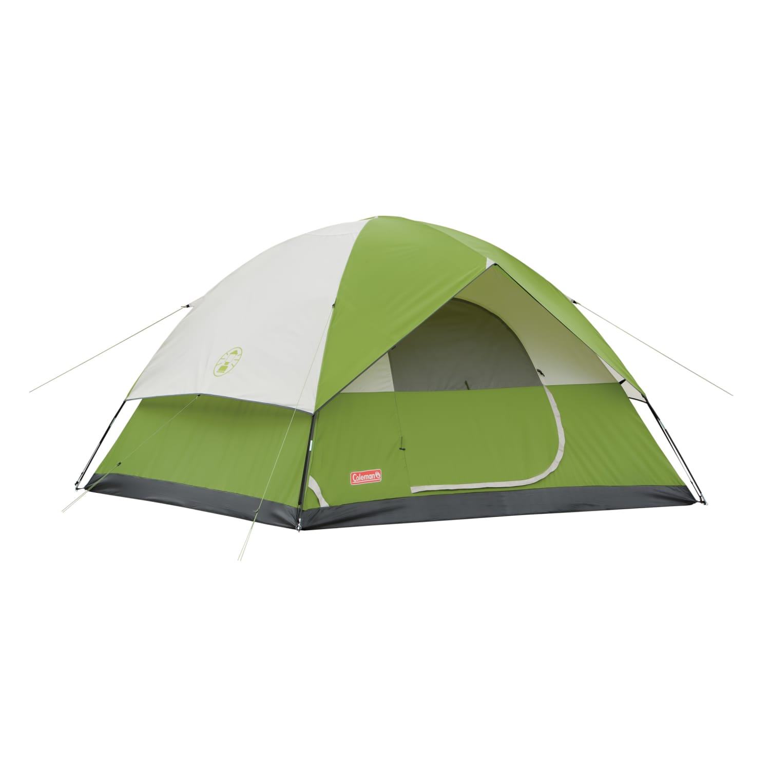 Carpa domo Coleman Sundome para 6 personas, verde, altura central de 72 pulgadas, dimensiones generales: 120'' H x 120'' W