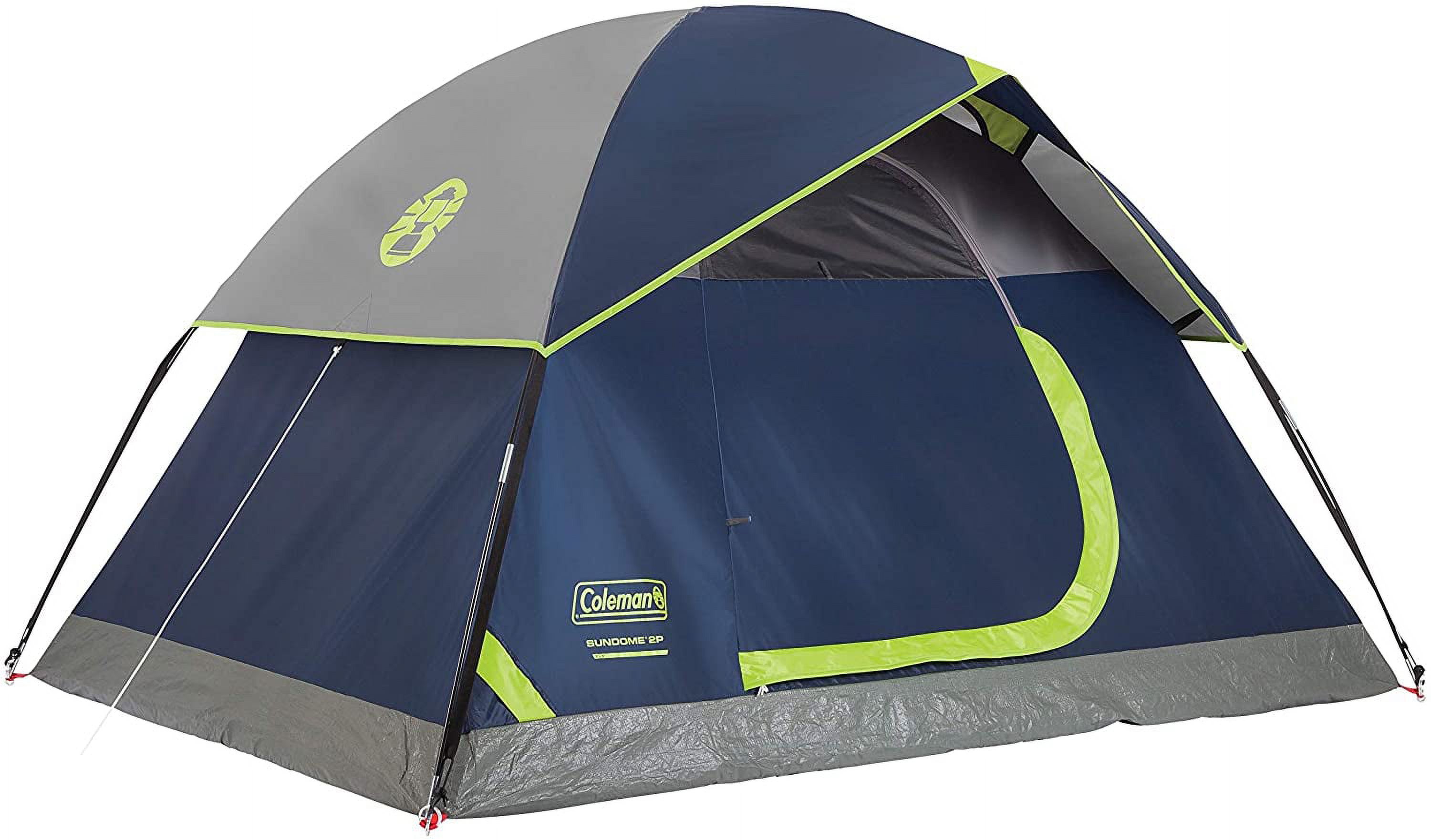 Coleman Sundome Camping Tent, 2/3/4/6 Person Dome Tent with SnagFree