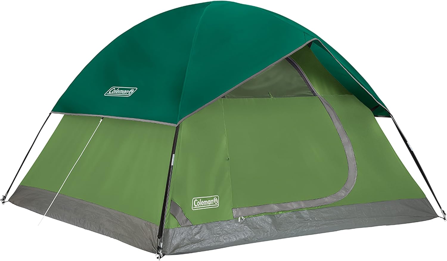 Coleman Sundome Camping Tent, 2/3/4/6 Person Dome Tent with SnagFree
